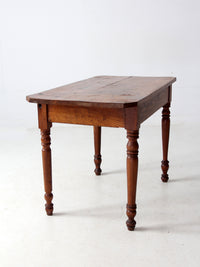 antique primitive table with drawer