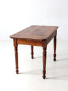 antique primitive table with drawer