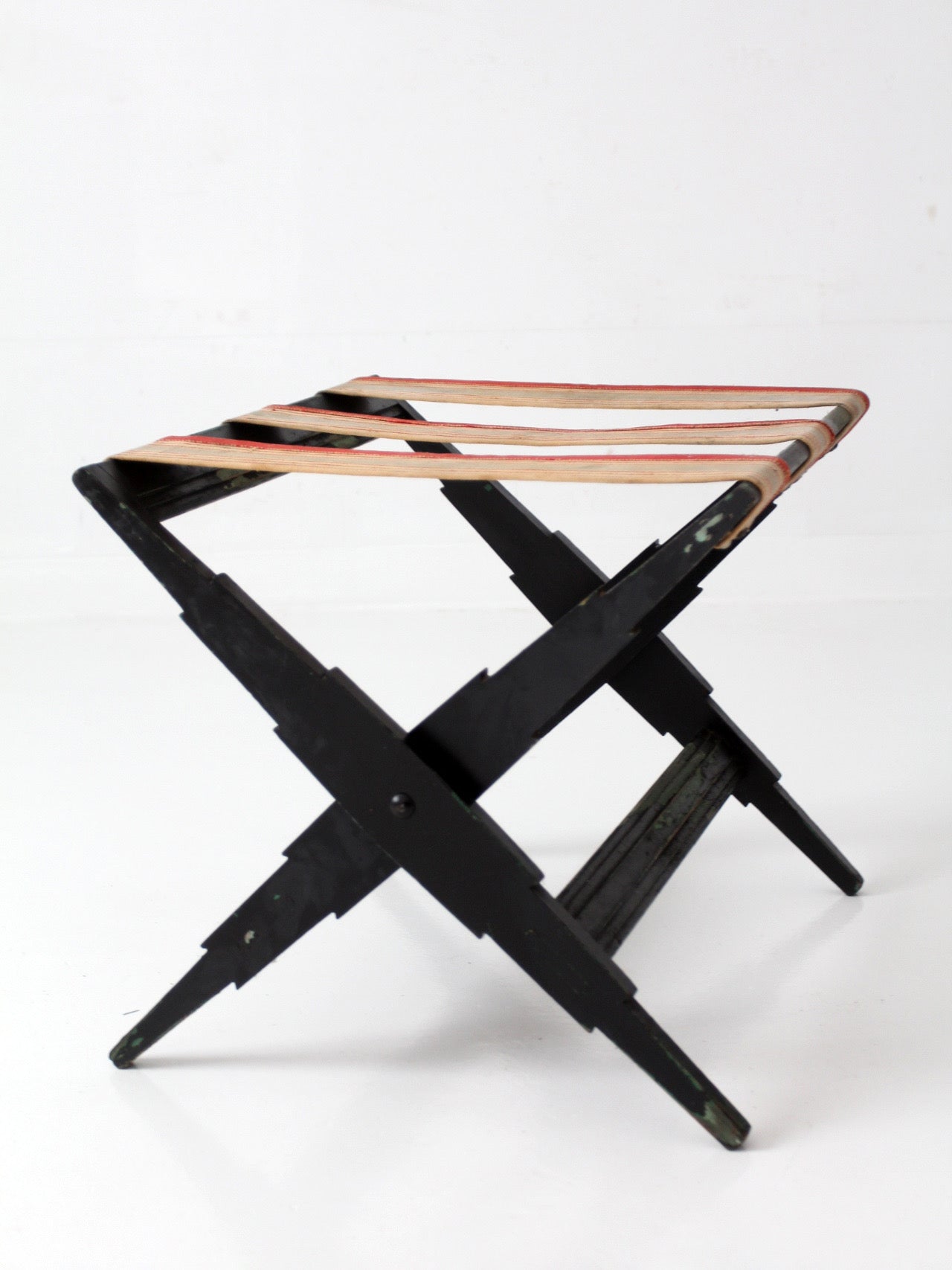 1930s folding hotel luggage rack