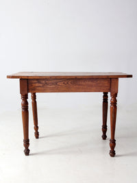 antique primitive table with drawer