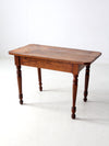antique primitive table with drawer
