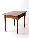 antique primitive table with drawer