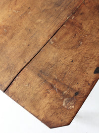 antique primitive table with drawer
