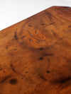 antique primitive table with drawer