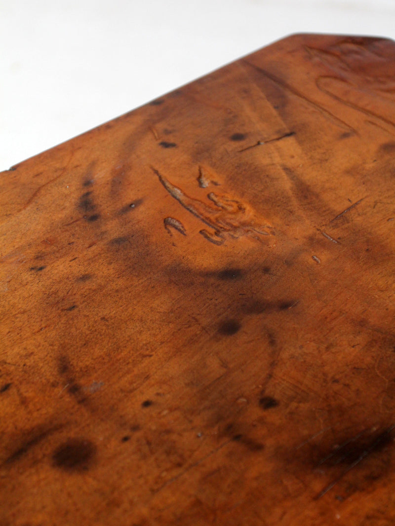 antique primitive table with drawer