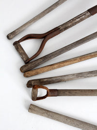 antique primitive garden tools collection