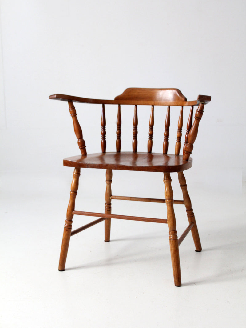 antique low back Windsor arm chair