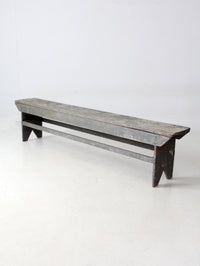 antique painted farmhouse bench