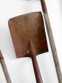 antique primitive garden tools collection