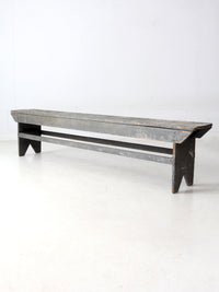 antique painted farmhouse bench