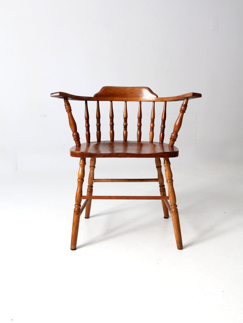 antique low back Windsor arm chair