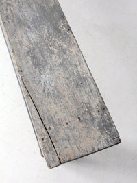 antique painted farmhouse bench