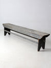 antique painted farmhouse bench