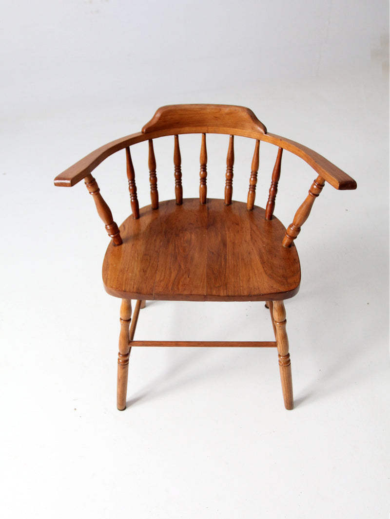 antique low back Windsor arm chair