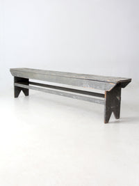 antique painted farmhouse bench