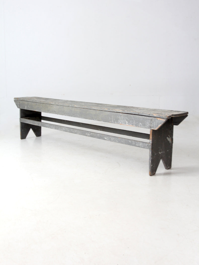 antique painted farmhouse bench