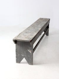 antique painted farmhouse bench