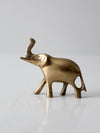 mid century brass elephant