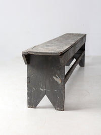 antique painted farmhouse bench