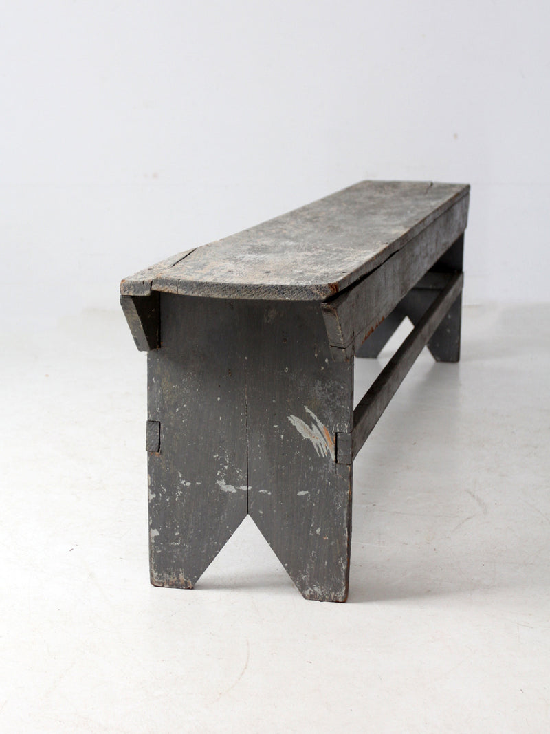 antique painted farmhouse bench