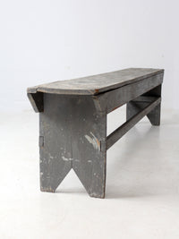 antique painted farmhouse bench