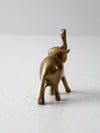 mid century brass elephant