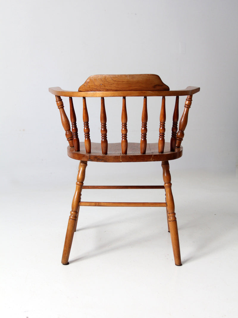 antique low back Windsor arm chair