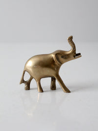 mid century brass elephant