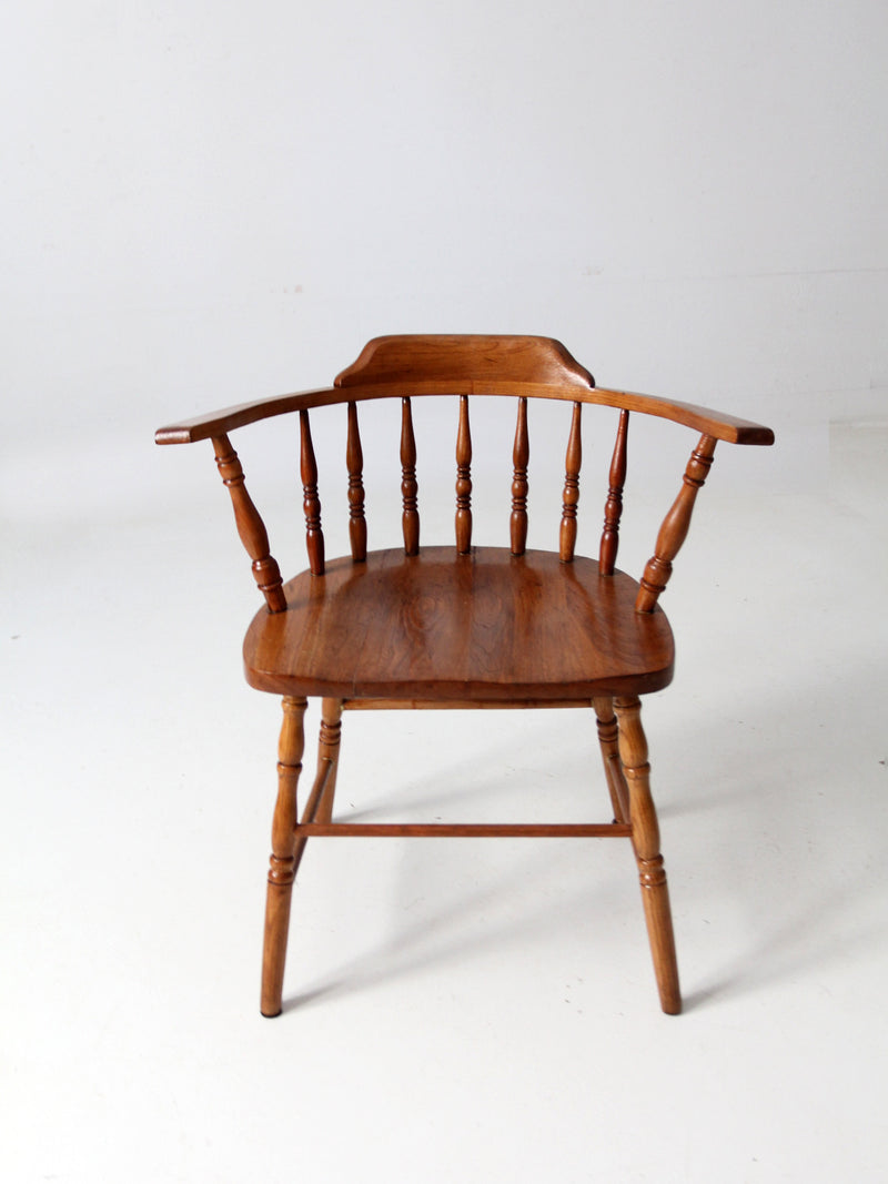 antique low back Windsor arm chair