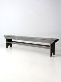 antique painted farmhouse bench