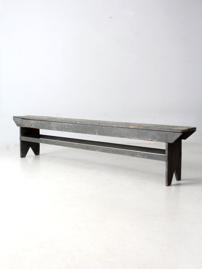 antique painted farmhouse bench