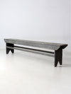 antique painted farmhouse bench