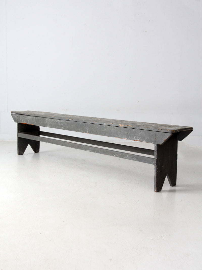 antique painted farmhouse bench