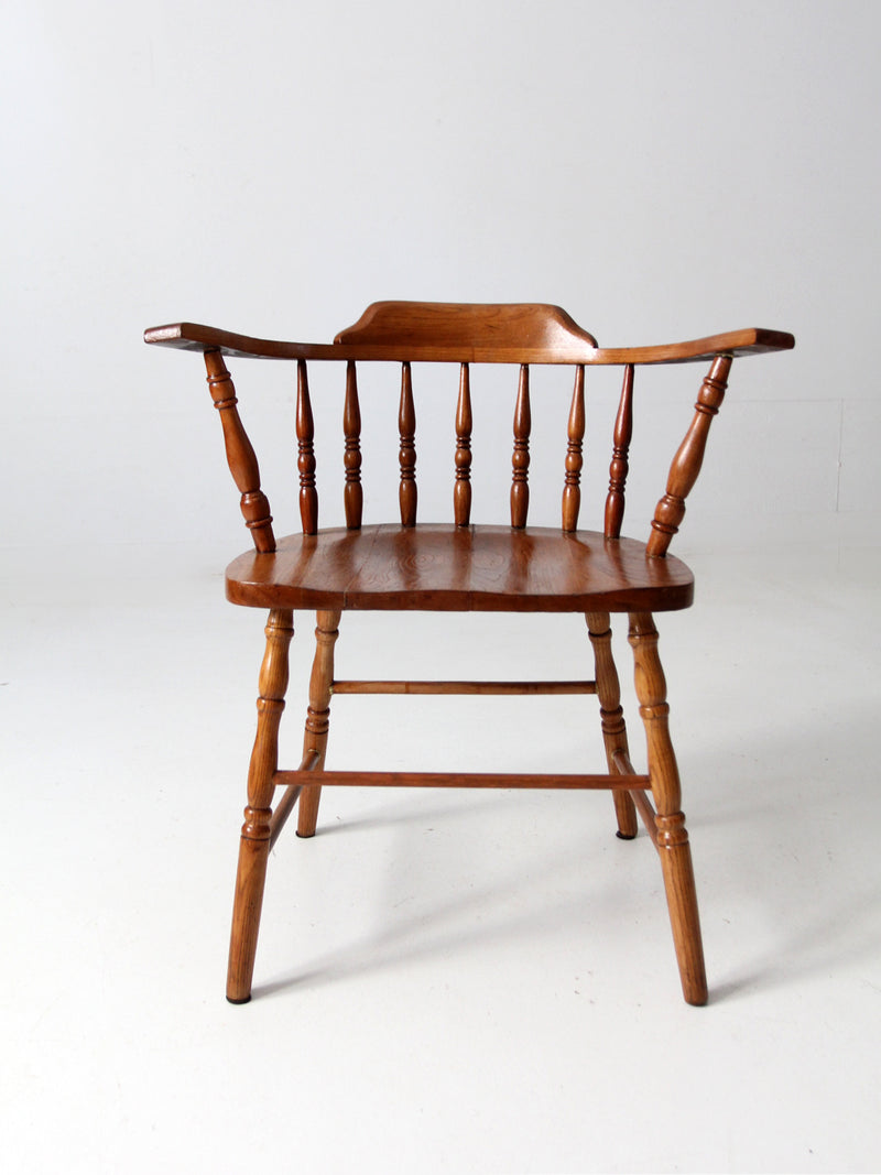 antique low back Windsor arm chair