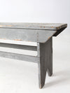 antique painted farmhouse bench