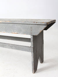 antique painted farmhouse bench