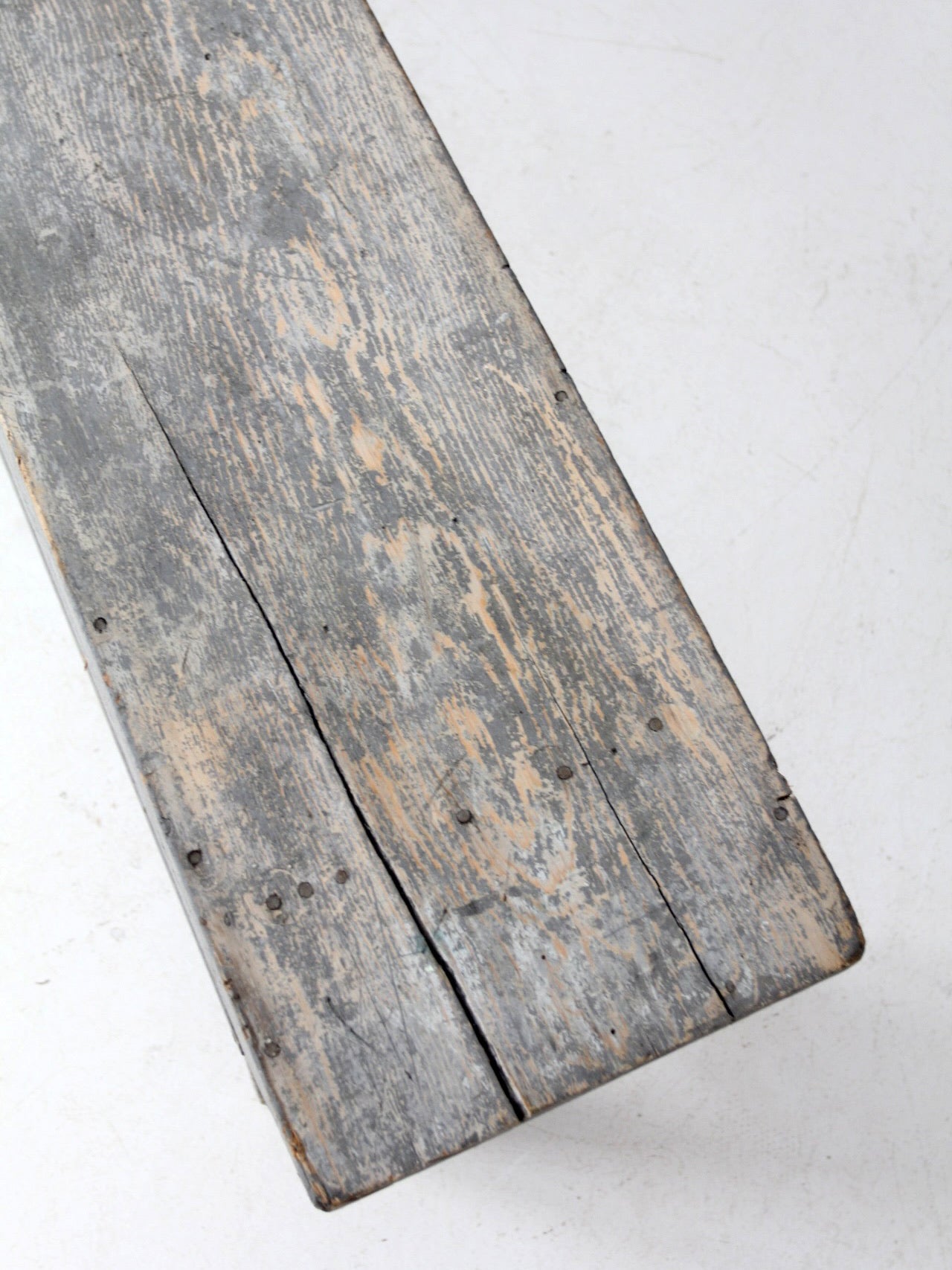 antique painted farmhouse bench