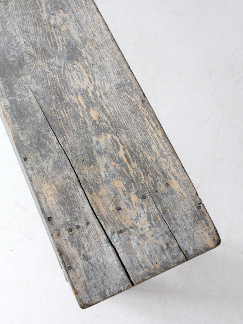 antique painted farmhouse bench