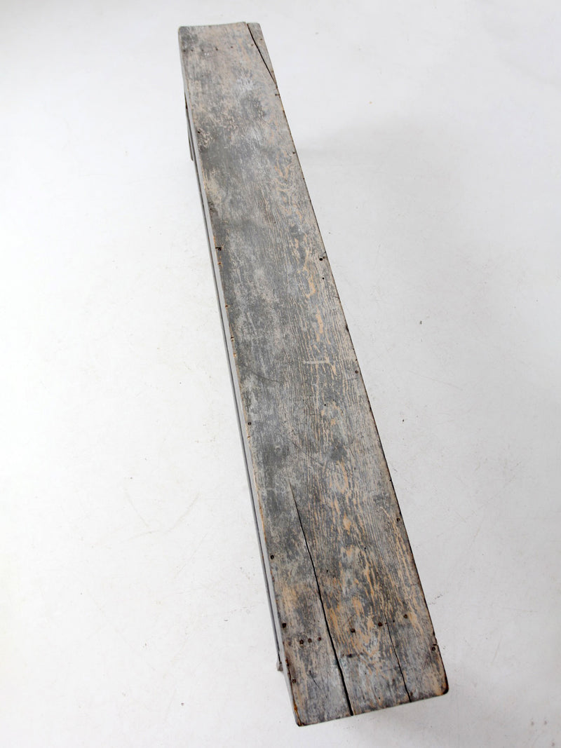 antique painted farmhouse bench