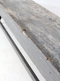 antique painted farmhouse bench