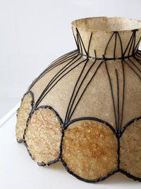 mid-century atomic fiberglass chandelier shade
