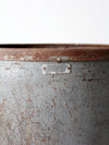 vintage industrial storage can on castors