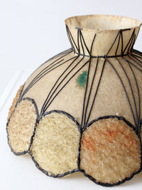 mid-century atomic fiberglass chandelier shade