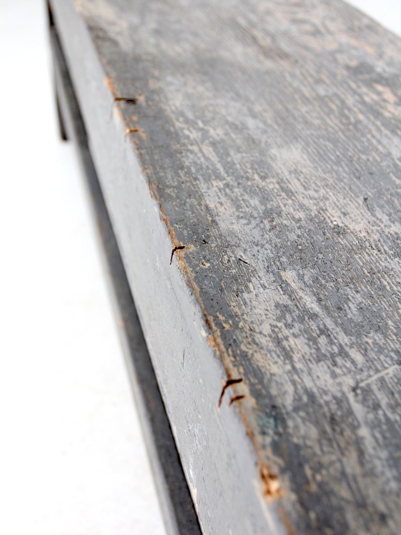 antique painted farmhouse bench