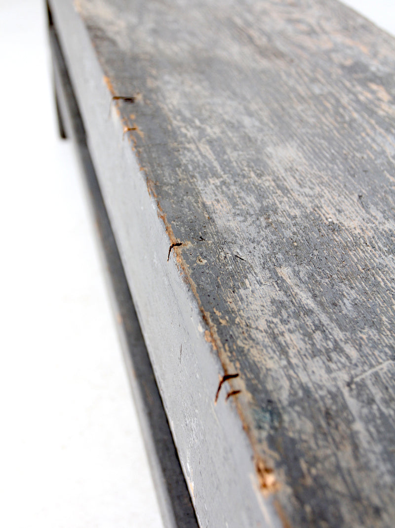 antique painted farmhouse bench