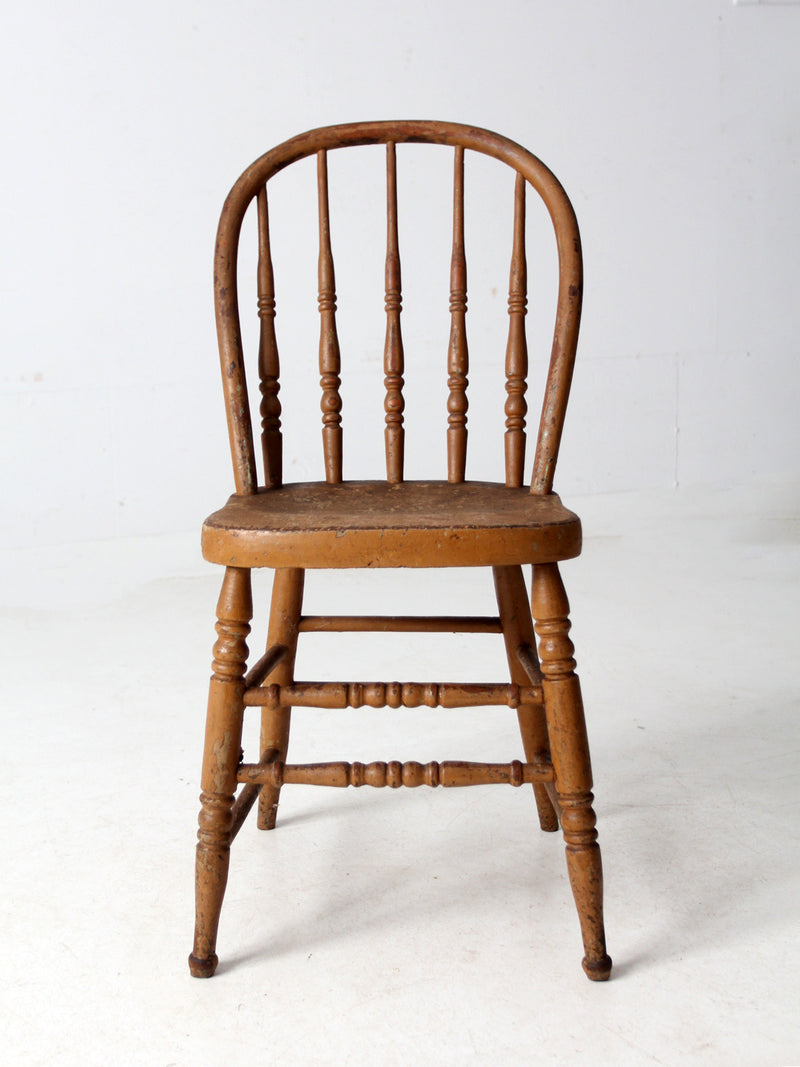 antique farmhouse Windsor spindle back chair