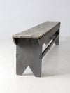 antique painted farmhouse bench