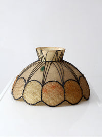 mid-century atomic fiberglass chandelier shade