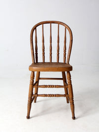 antique farmhouse Windsor spindle back chair