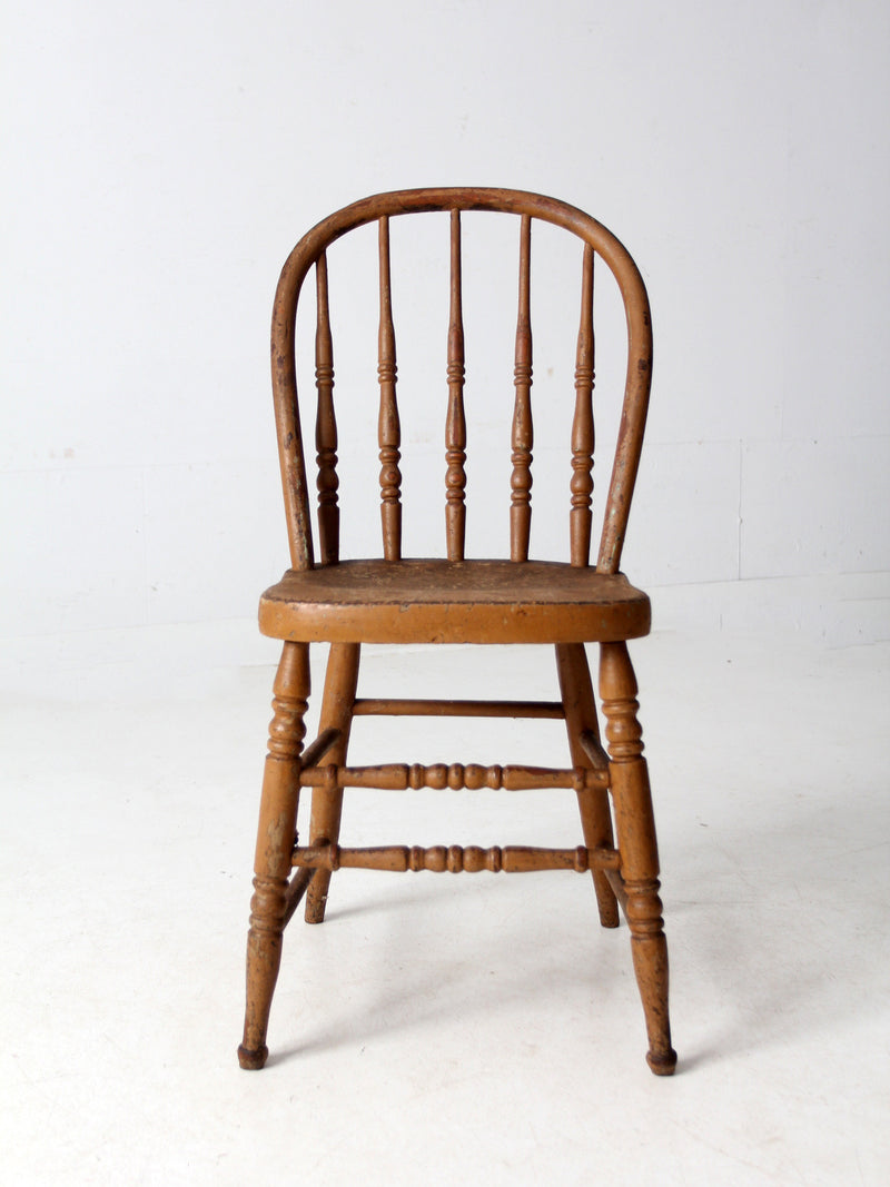 antique farmhouse Windsor spindle back chair